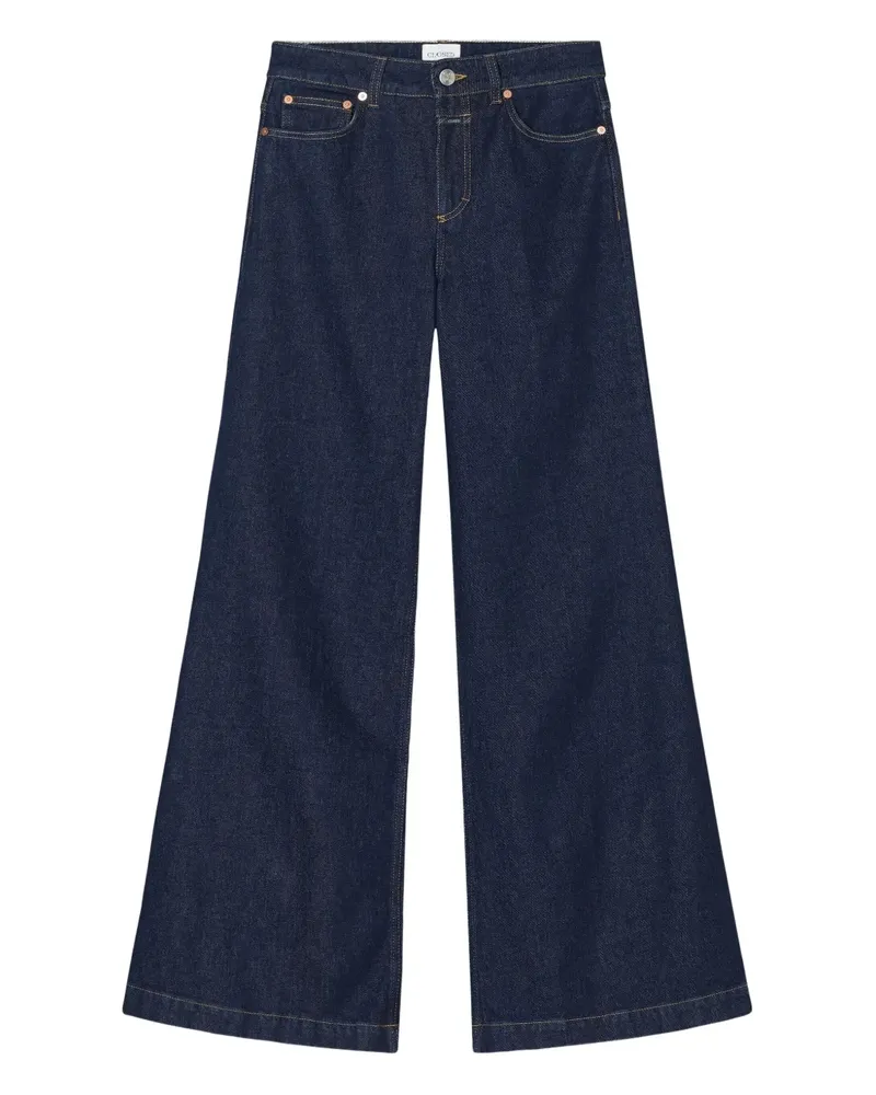 Closed Jeans mit weitem Bein - Blau Blau