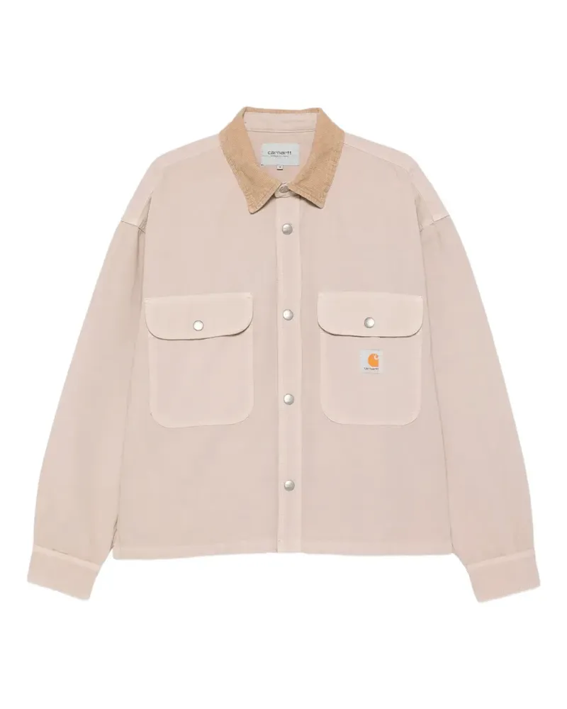 Carhartt WIP W' Prescott two-pocket corduroy-collar shirt - Nude Nude