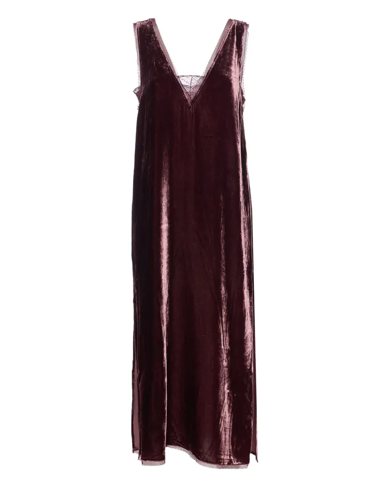 Zadig & Voltaire Renzo velvet-effect midi dress - Rot Rot