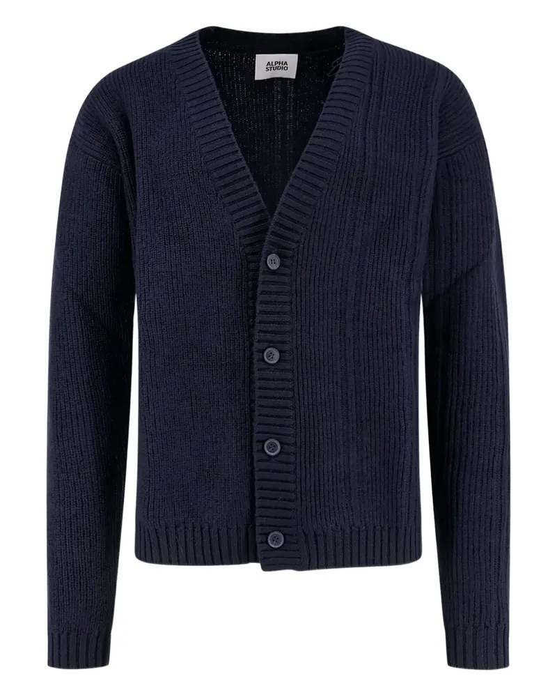 Alpha Industries Cardigan mit Knöpfen - Blau Blau