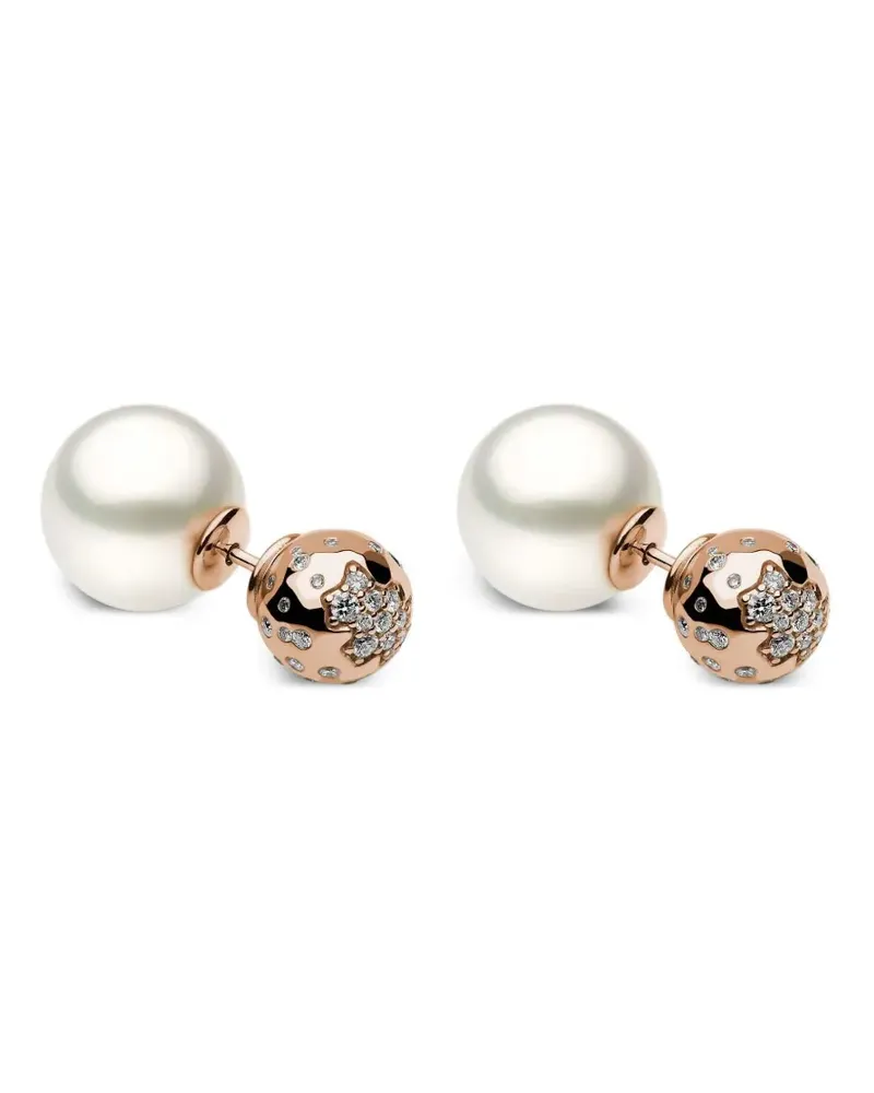 YOKO London pearl-detailing earrings - Rosa Rosa