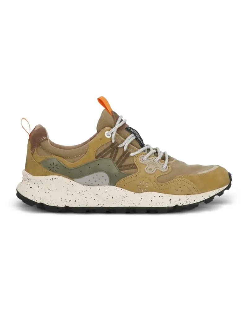 Flower MOUNTAIN Yamano 3 panelled sneakers - Nude Nude