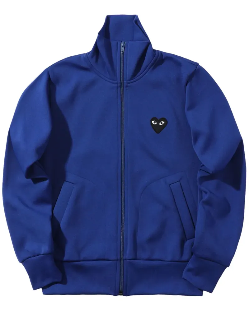 Comme des Garçons Sportjacke mit Herz-Patch - Blau Blau
