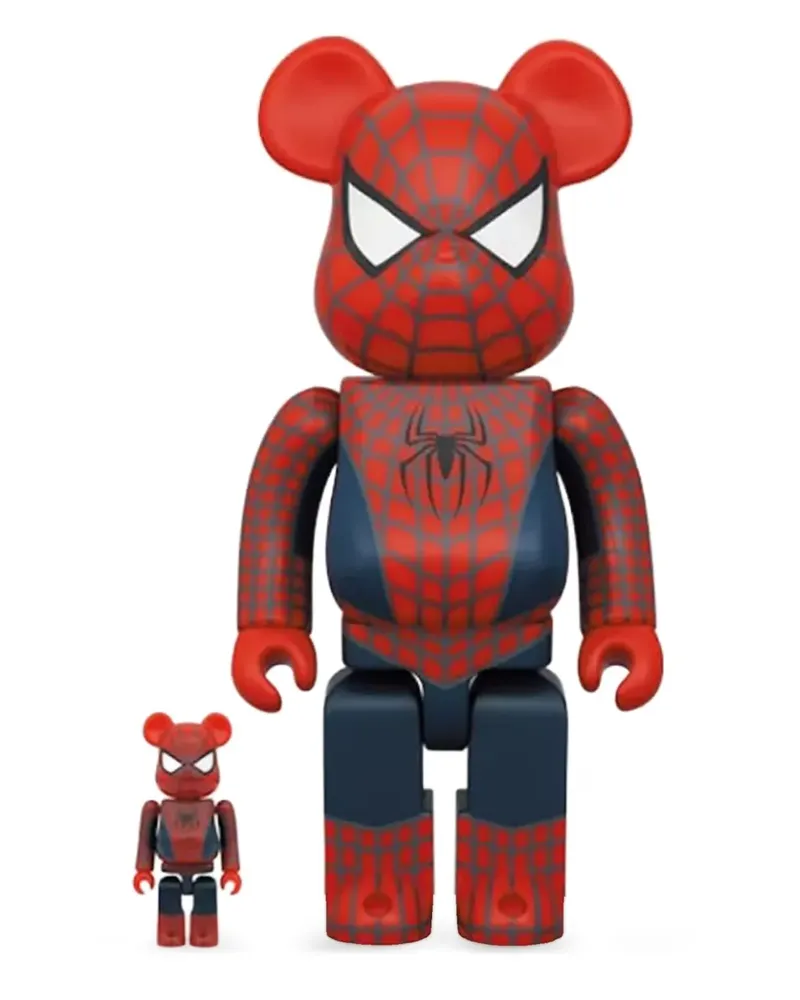 Medicom Toy x Marvel Spider-Man Be@rbrick 400% & 100% Figuren-Set - Rot Rot