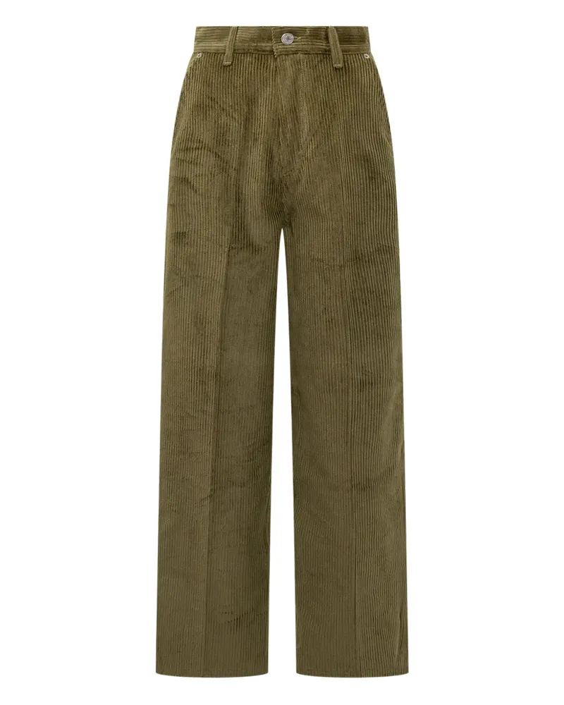 AMI Paris Cordhose mit weitem Bein - Grün Grün