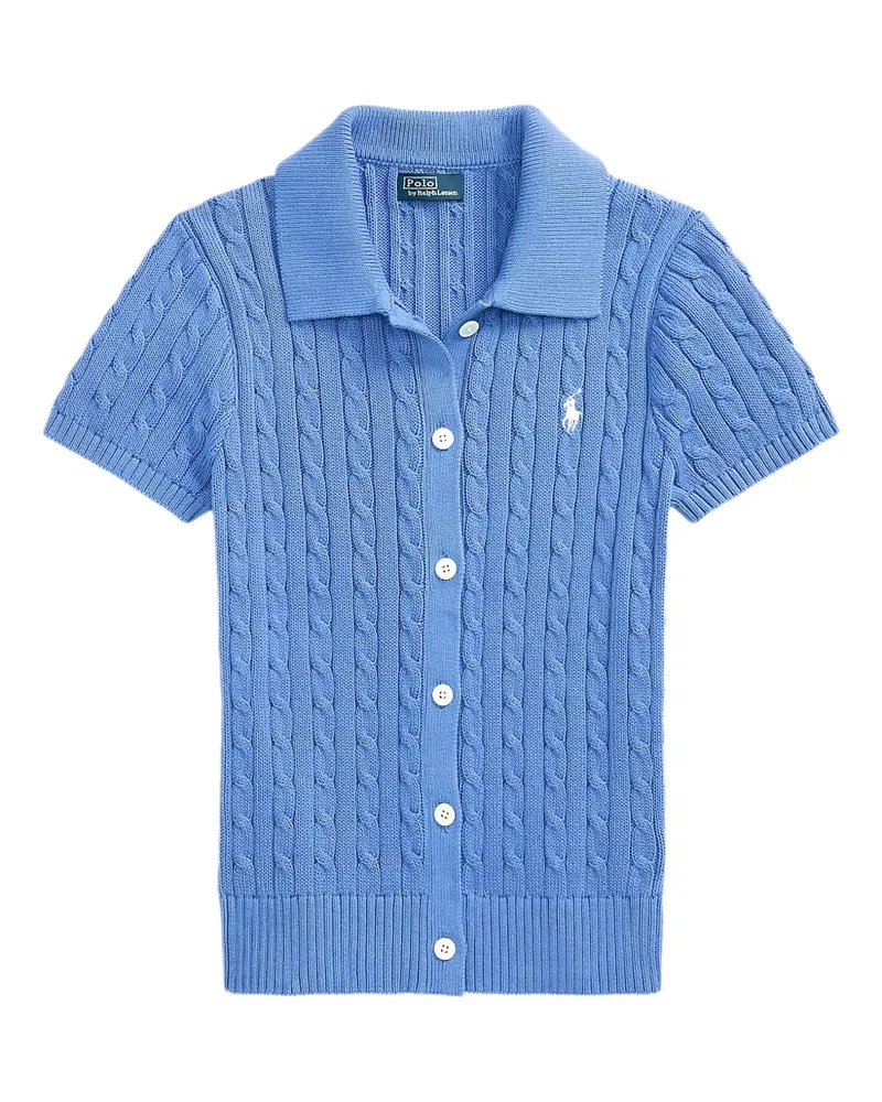 Ralph Lauren Cardigan mit Zopfmuster - Blau Blau