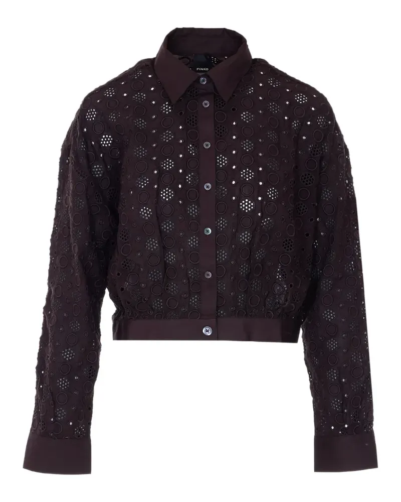 Pinko broderie anglaise shirt - Braun Braun