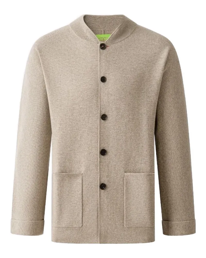 Shanghai Tang Geknöpfter Cardigan mit aufgesetzten Taschen - Nude Nude
