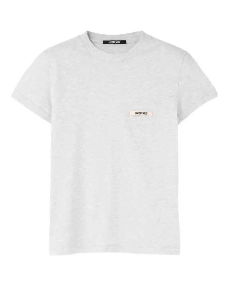 Jacquemus T-Shirt mit Logo-Stickerei - Grau Grau