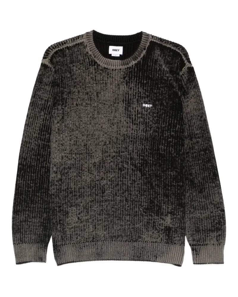 Obey round-neck sweater - Schwarz Schwarz