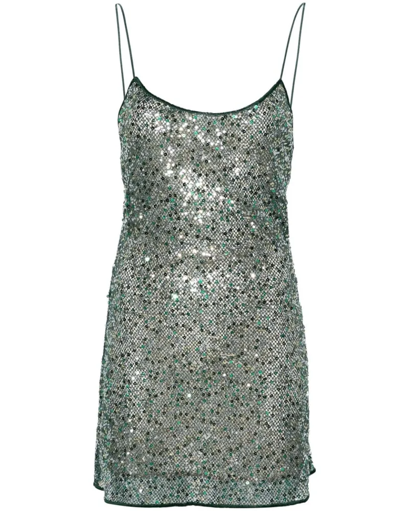 Oséree Minikleid mit Pailletten - Grün Grün