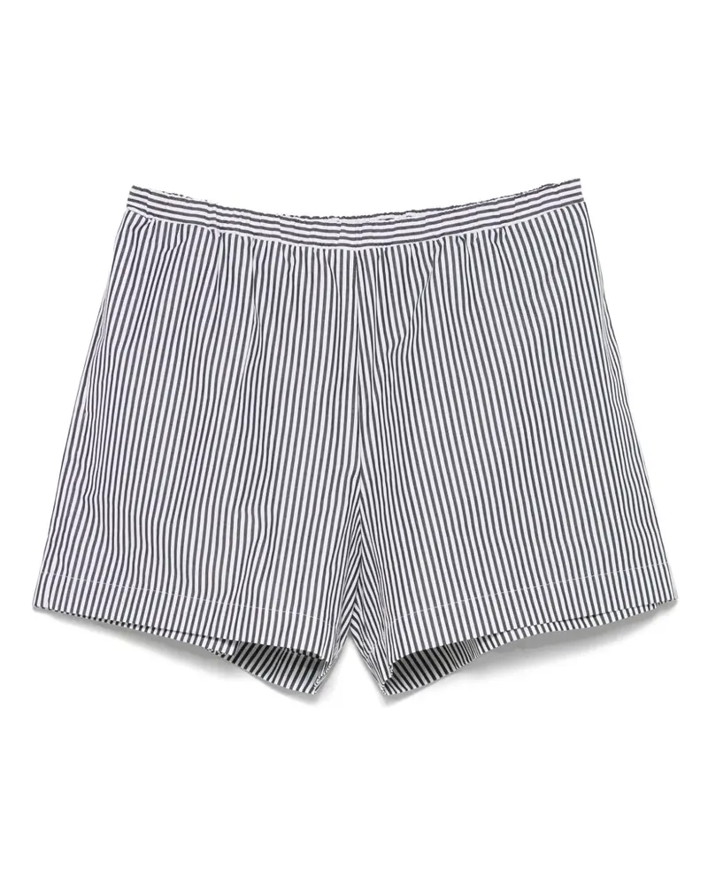 LIDO Gestreifte Shorts - Schwarz Schwarz