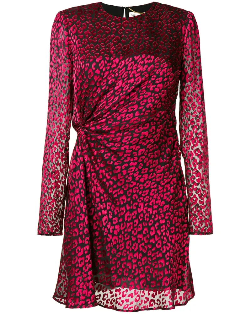 Saint Laurent Kleid mit Blütenmuster - Rot Rot