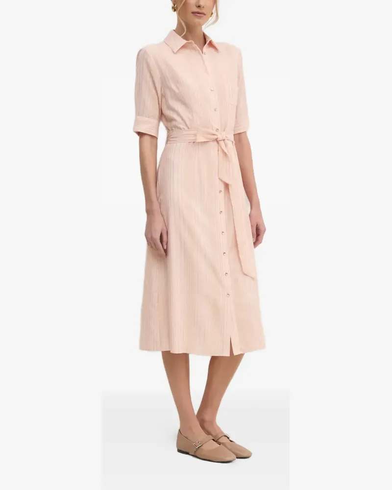 Fracomina belted striped shirt dress - Rosa Rosa