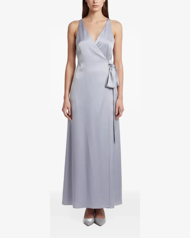 Diane von Furstenberg Maxikleid in Wickeloptik - Blau Blau