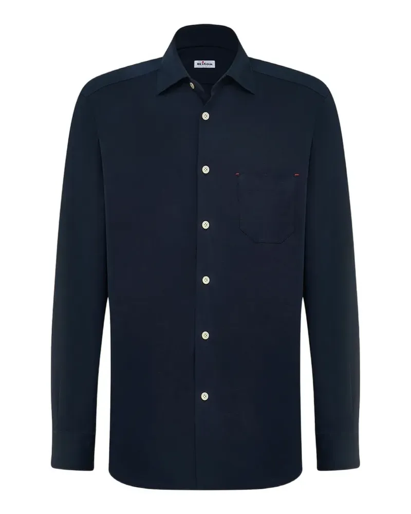 Kiton Nerano long-sleeve shirt - Blau Blau