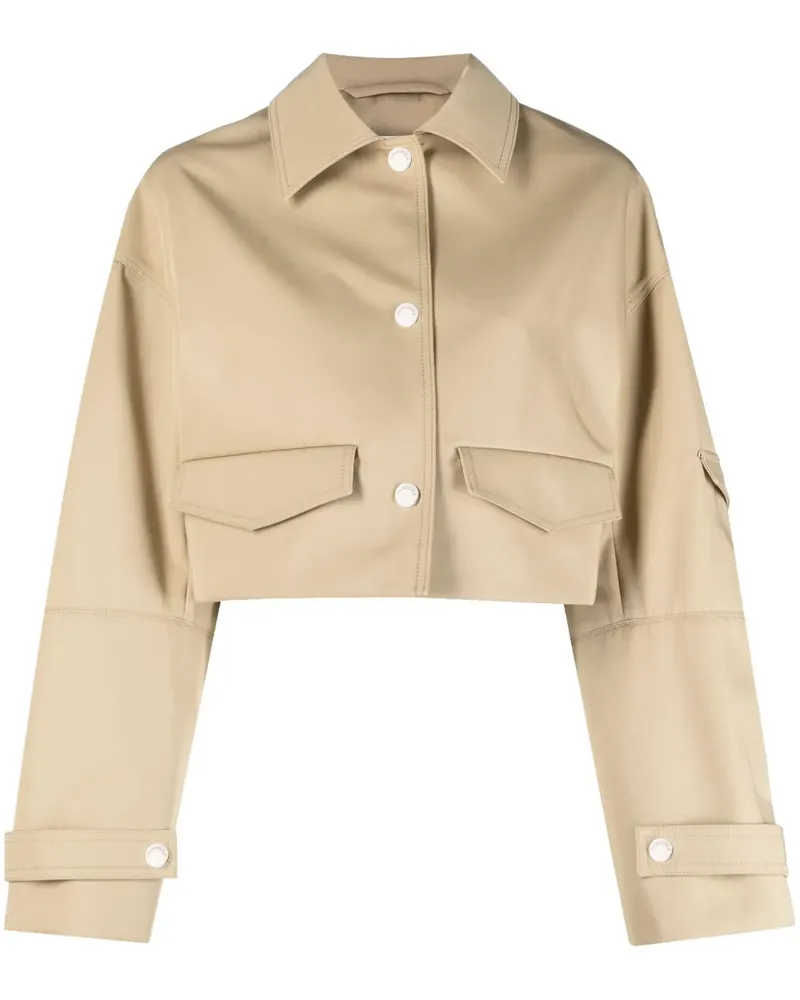 Nanushka Bracha Cropped-Hemdjacke - Nude Nude