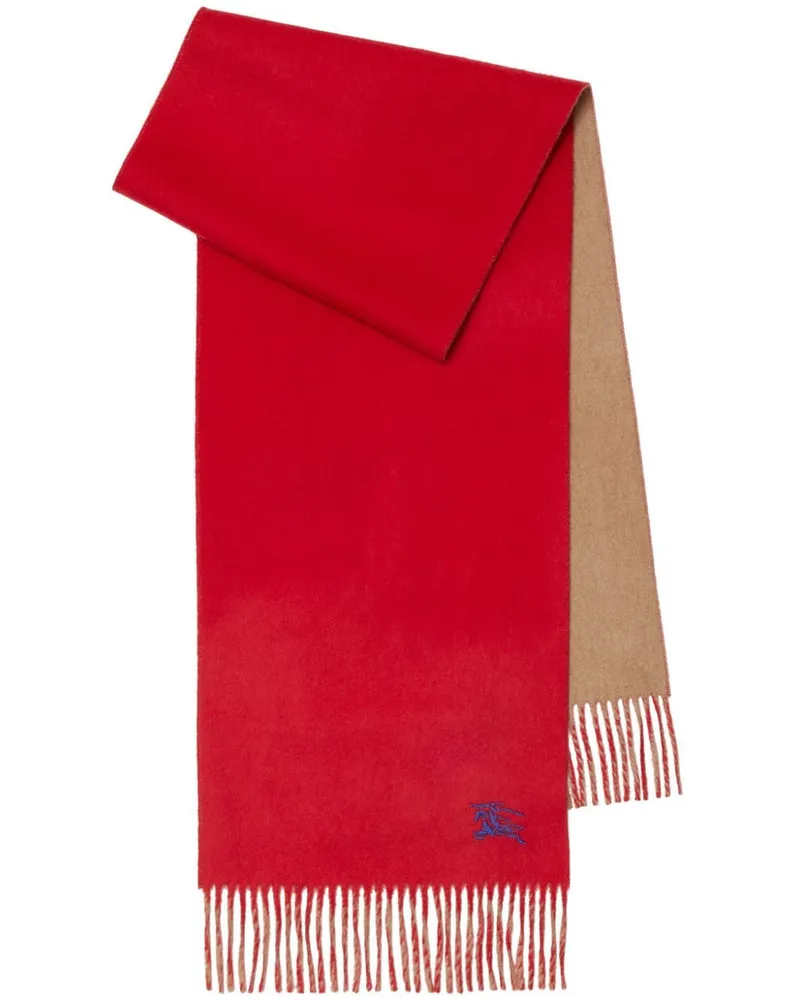 Burberry Wendbarer Schal mit Ritteremblem - Rot Rot