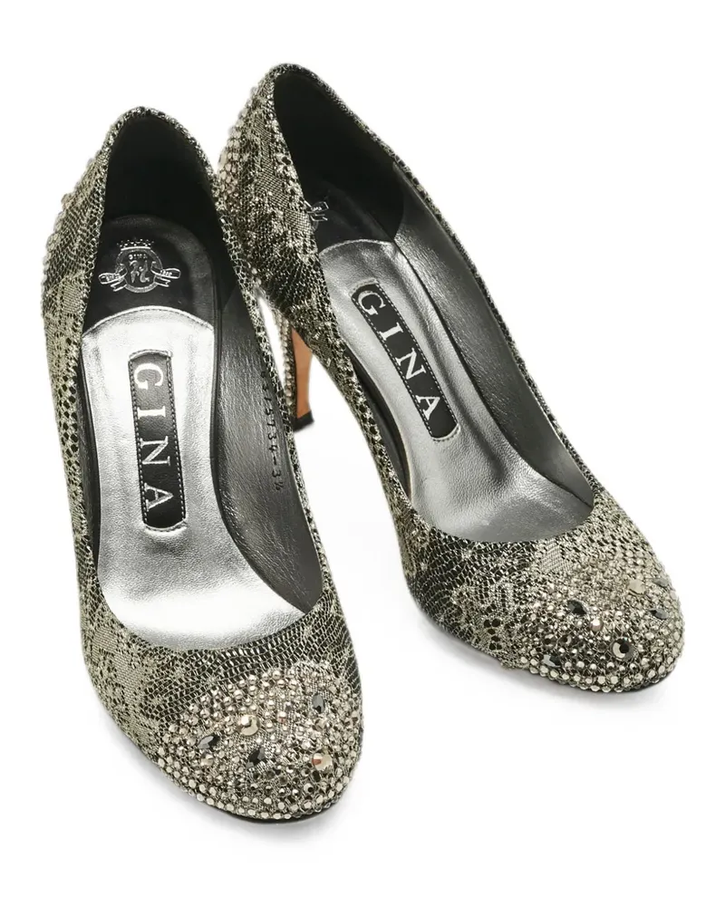 Gina Pumps mit Schnürung - Schwarz Schwarz