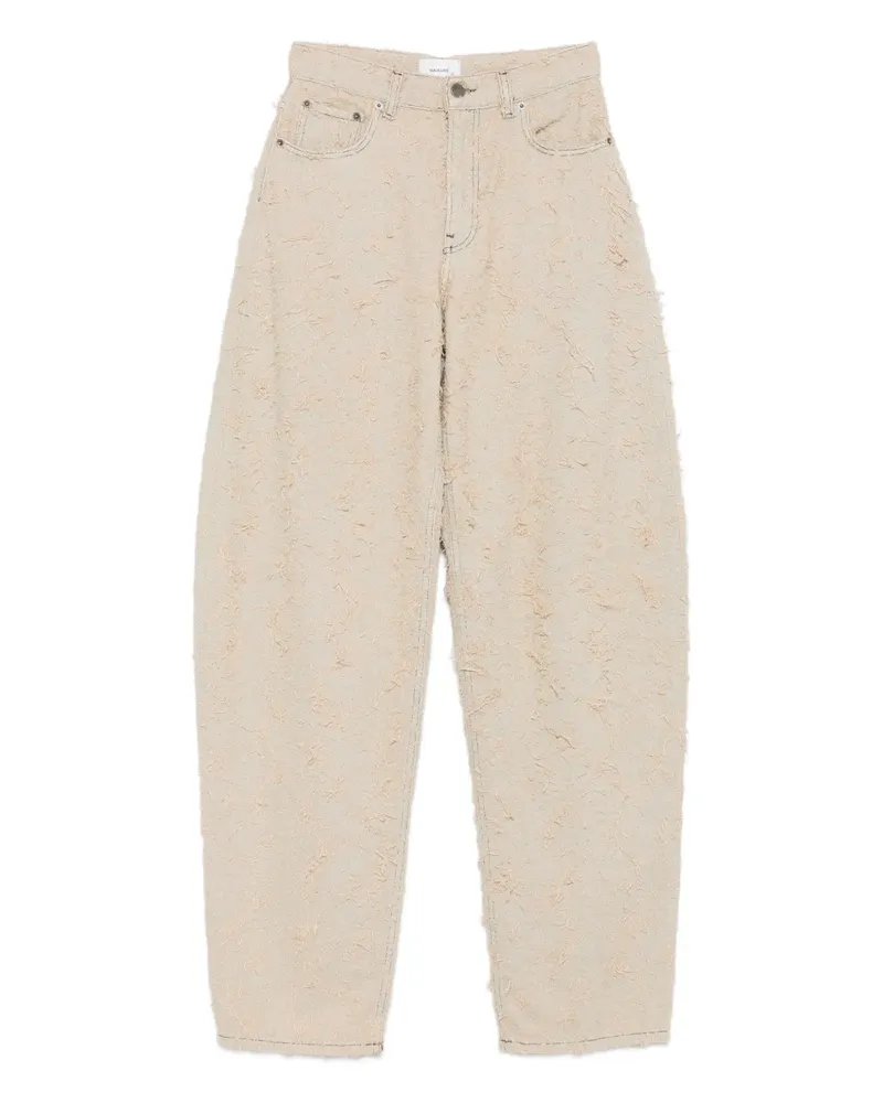 Haikure Bibi Tapered-Jeans aus Jacquard - Nude Nude