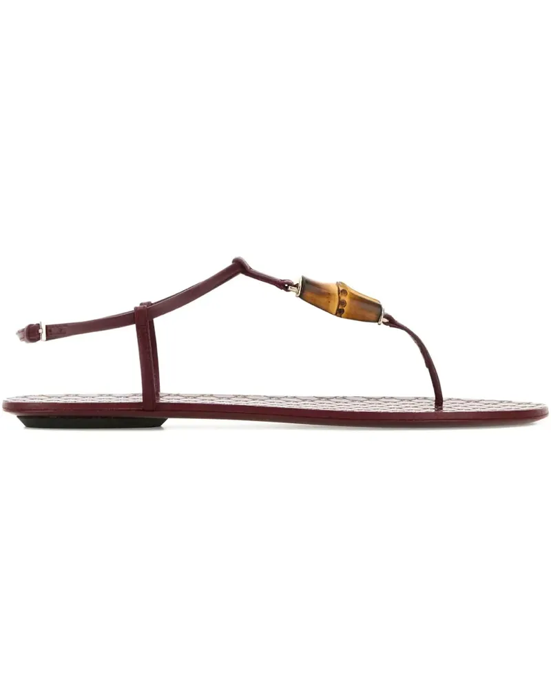 Gucci Sandalen mit Bambusdetail - Rot Rot