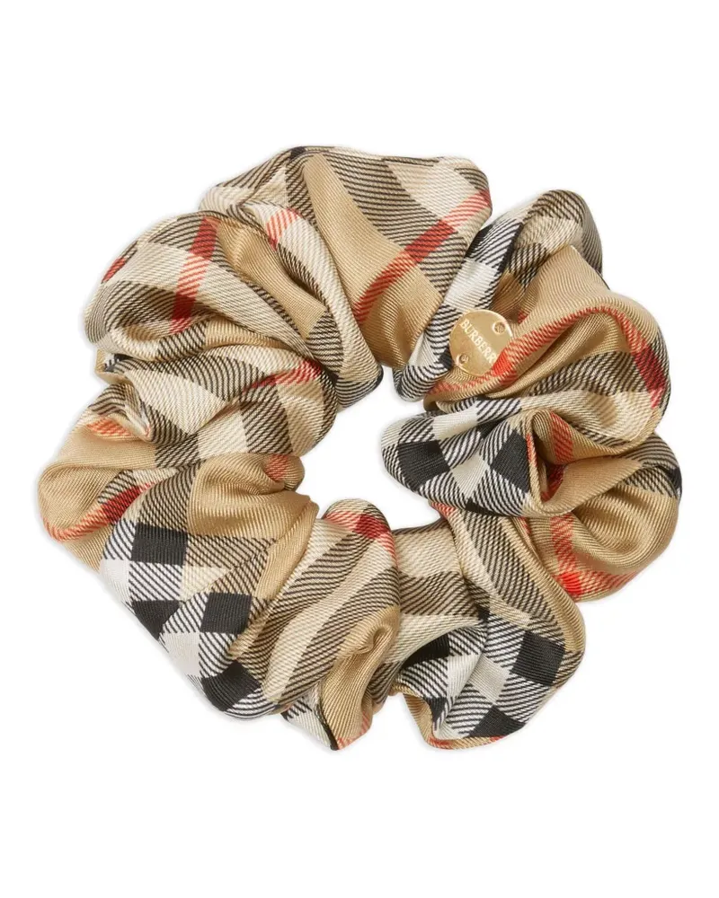 Burberry Haargummi mit Check-Print - Nude Nude