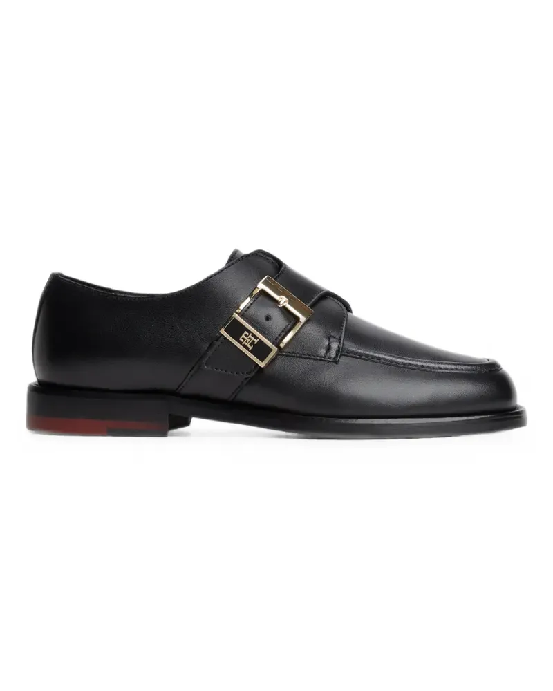 Tommy Hilfiger buckle-fastening leather loafers - Schwarz Schwarz