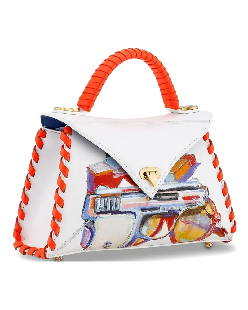 Tyler Ellis small LJ leather tote bag - Weiß Weiß