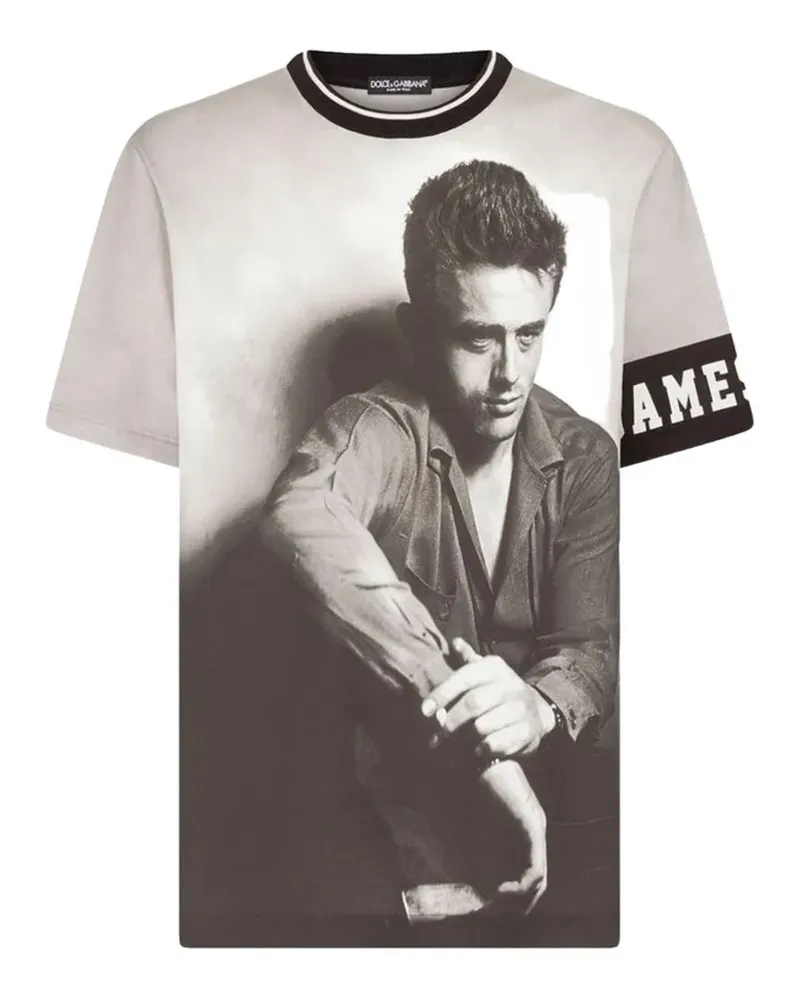 Dolce & Gabbana photographic-print T-shirt - Grau Grau