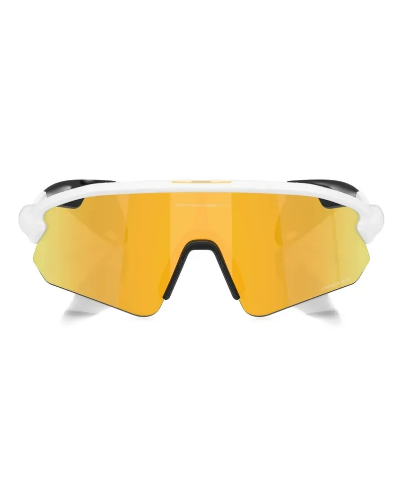 Oakley geometric-frame sunglasses - Weiß Weiß