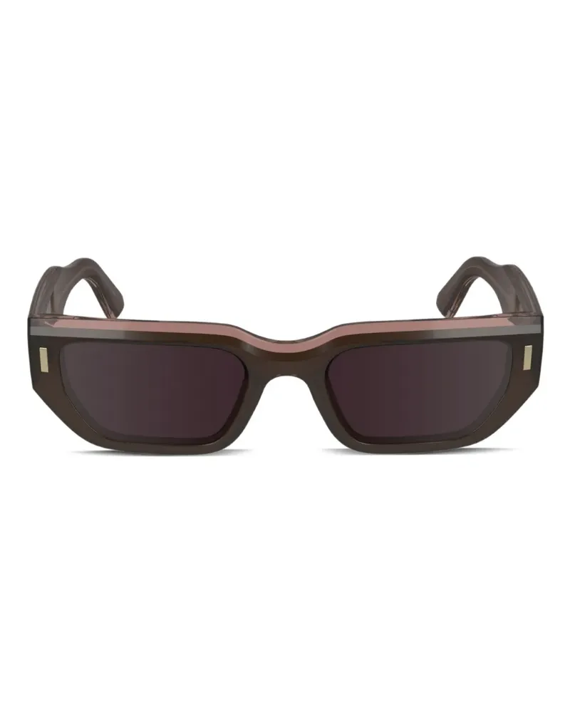 Calvin Klein Sonnenbrille mit eckigem Gestell - Braun Braun