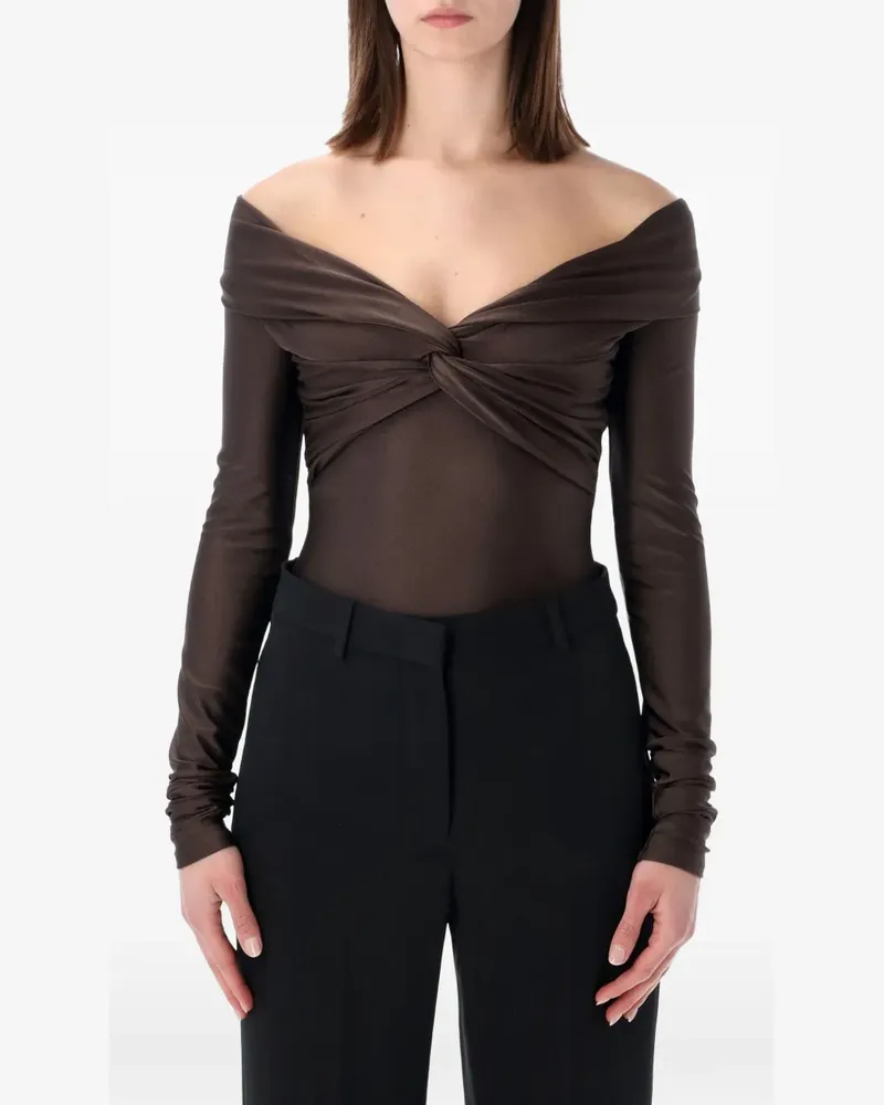 ANDAMANE kendall twisted bodysuit - Braun Braun