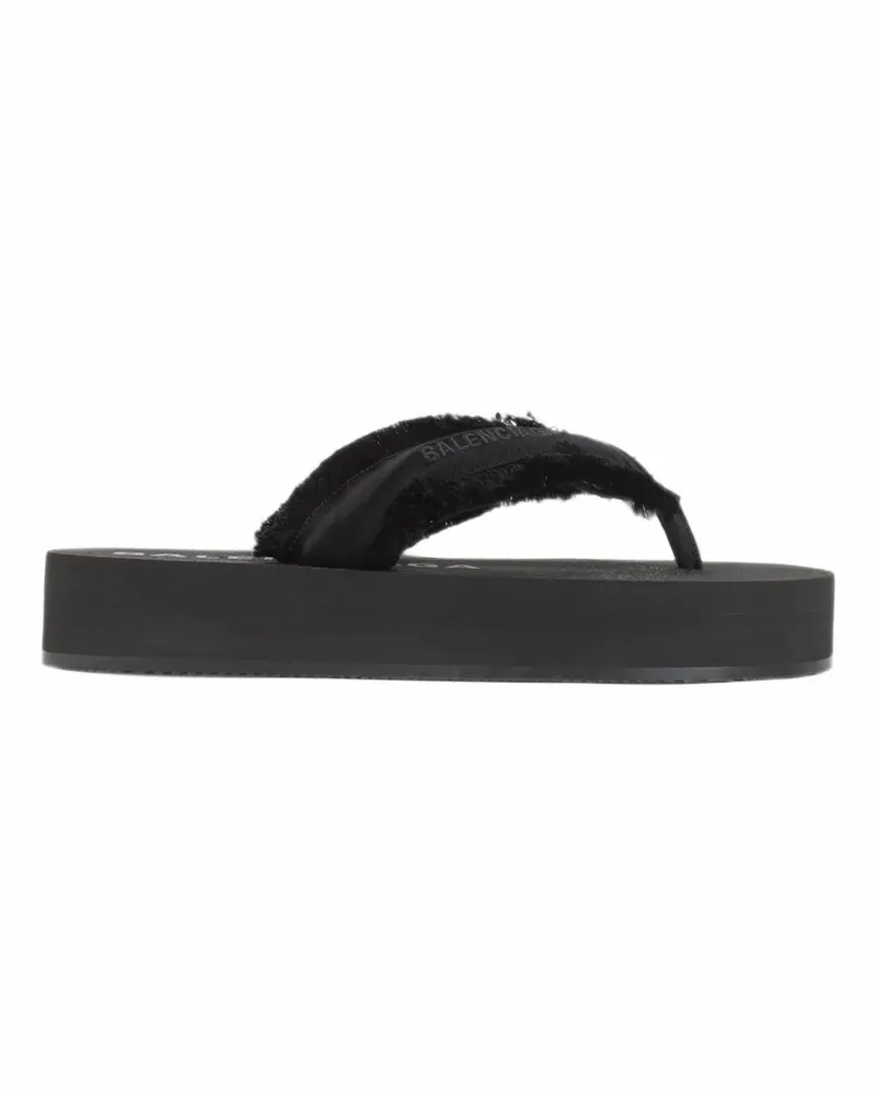 Balenciaga Jet Lag Sandalen mit Zehensteg in Schwarz Schwarz