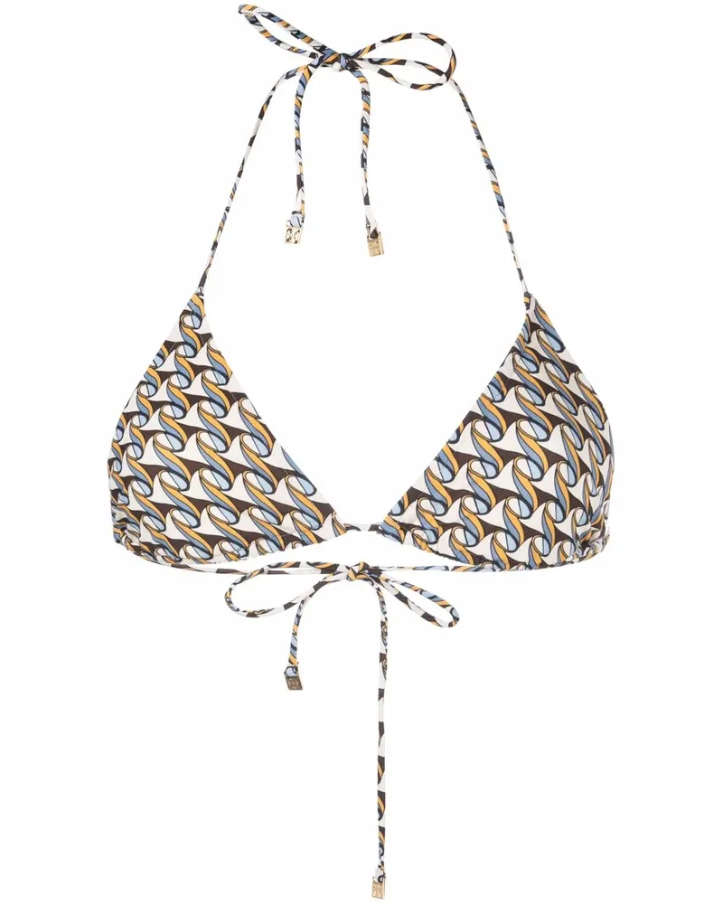 Tory Burch Bikinioberteil mit Print - Nude Nude