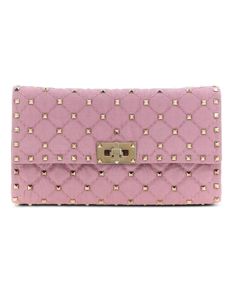 Valentino Garavani Rockstud Spike quilted shoulder bag - Rosa Rosa