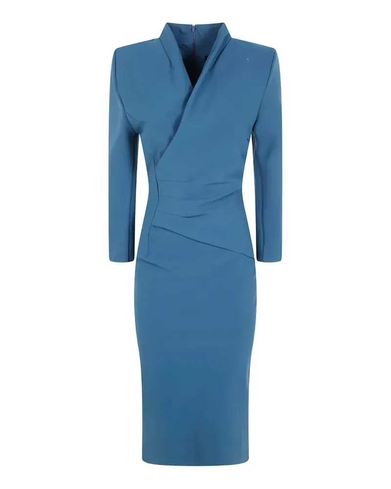 Chiara Boni Gerafftes Wickelkleid - Blau Blau