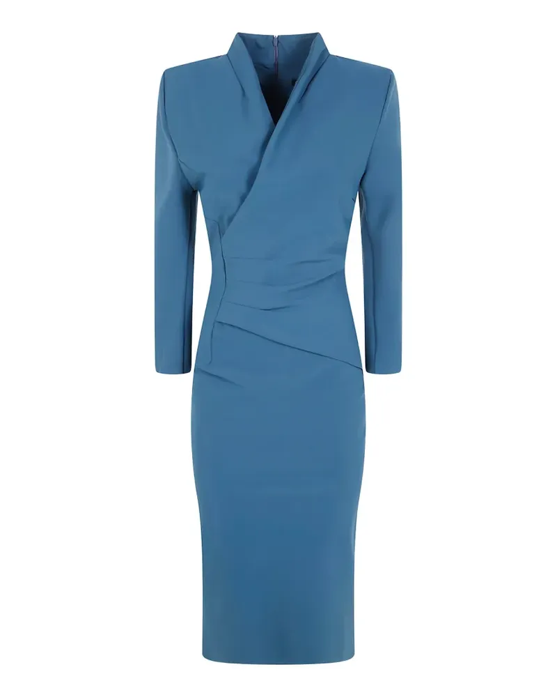 Chiara Boni Gerafftes Wickelkleid - Blau Blau