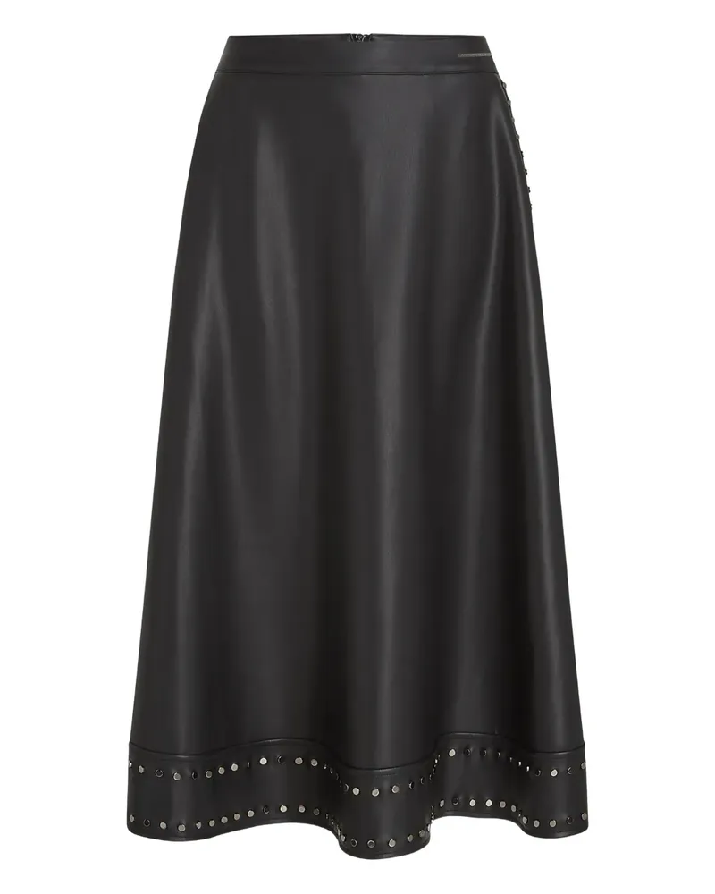 Karl Lagerfeld Midirock mit Nieten - Schwarz Schwarz