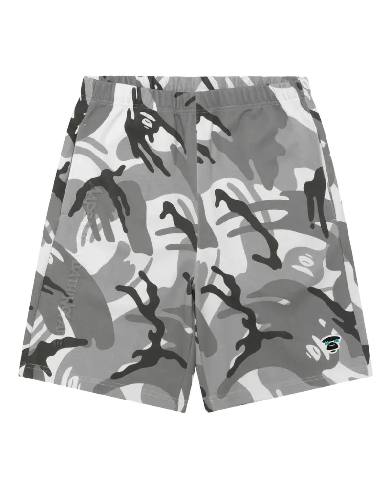 BAPE camouflage-print shorts - Grau Grau