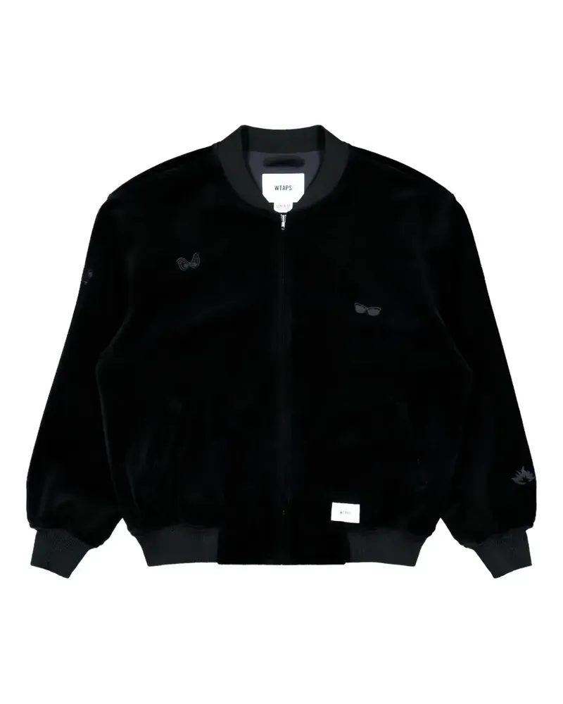 WTAPS Athl embroidered bomber jacket - Schwarz Schwarz
