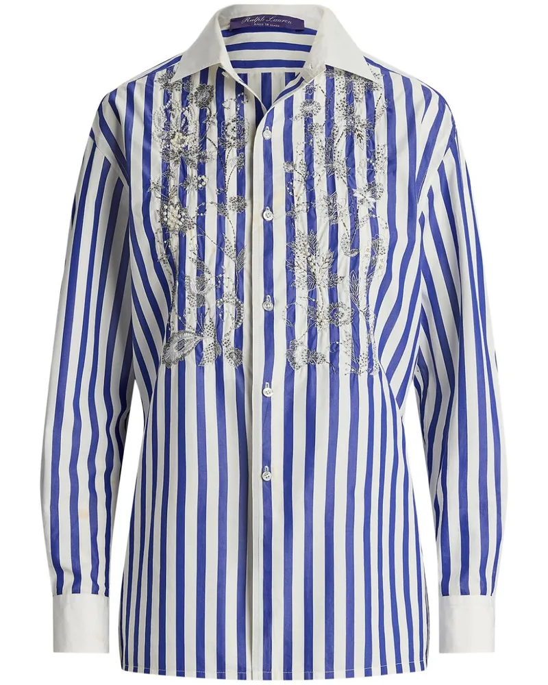 Ralph Lauren Verziertes Capri Hemd - Blau Blau