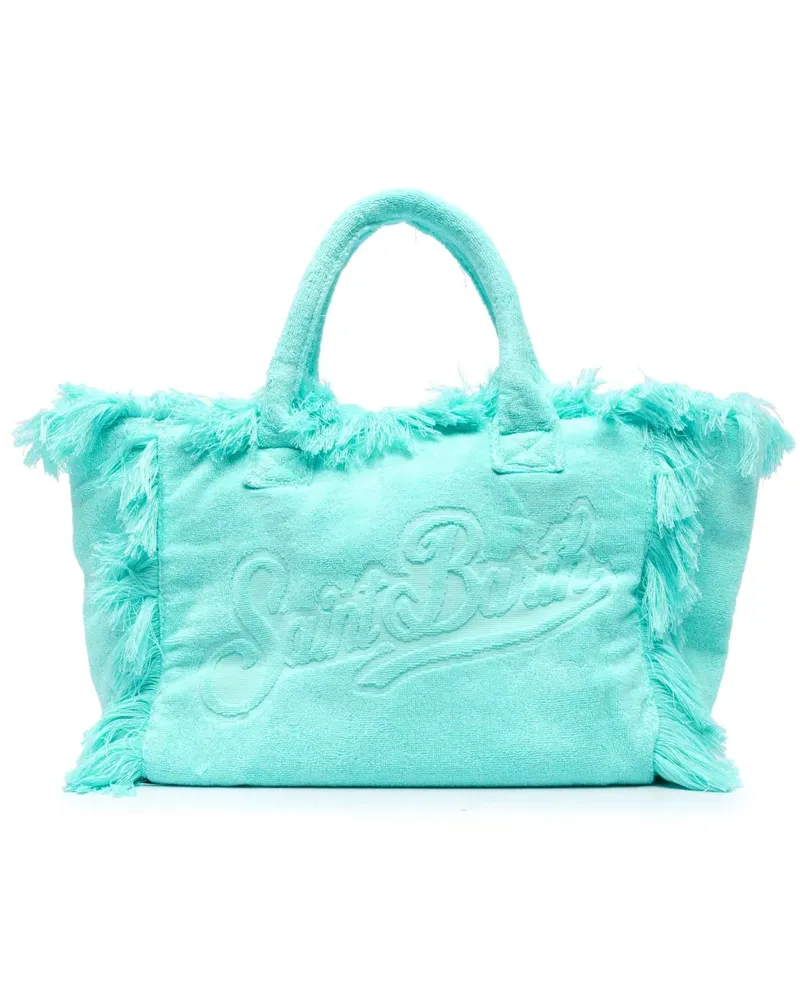 MC2 Saint Barth Vanity Frottee-Tasche mit Logo - Blau Blau