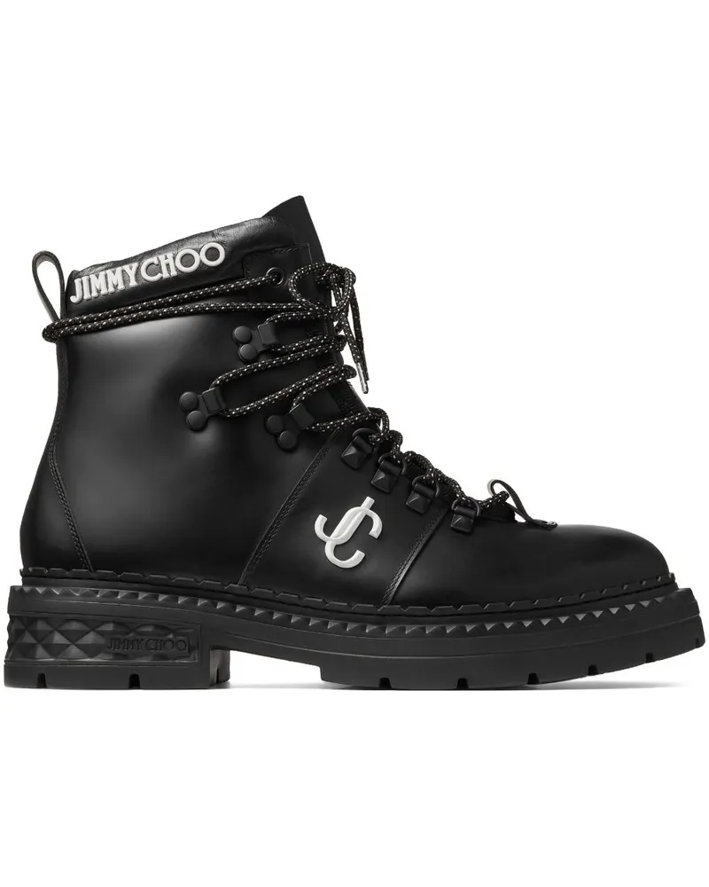 Jimmy Choo Marlow Hiking-Boots mit Monogramm - Schwarz Schwarz