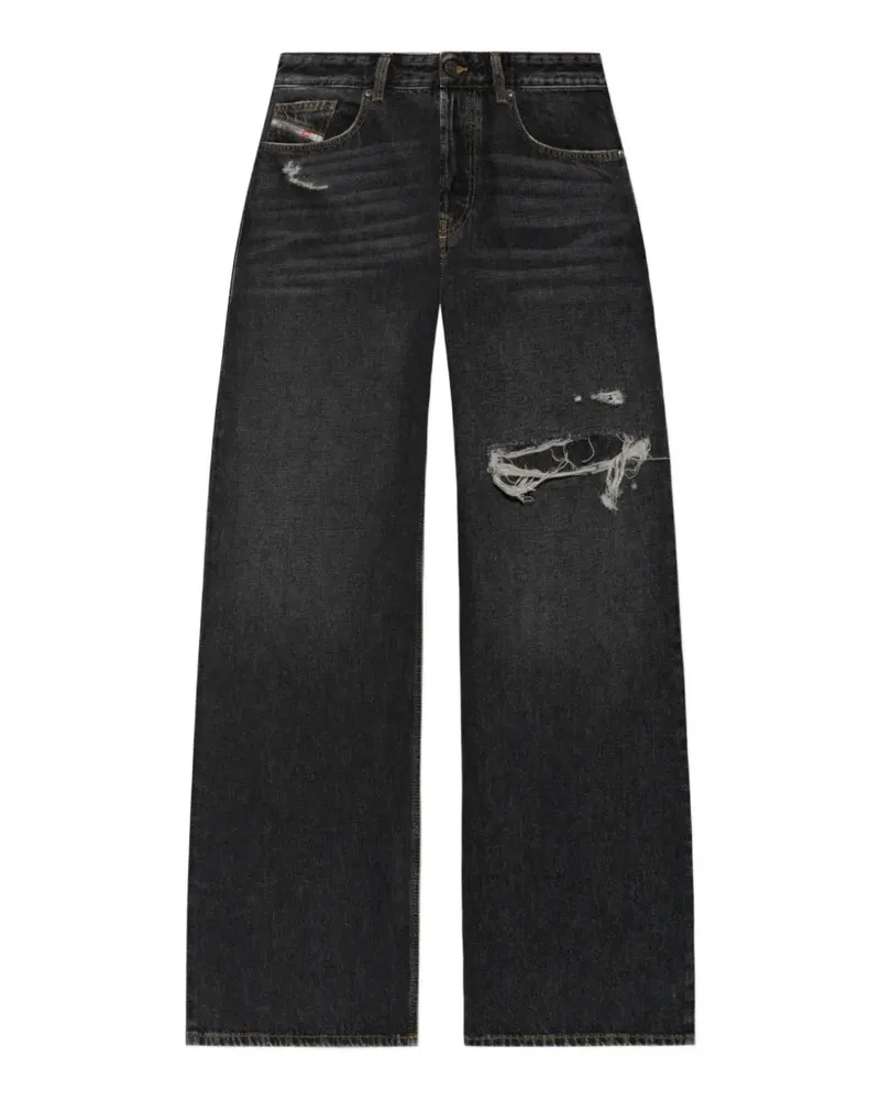 Diesel D-Rise Jeans mit lockerem Schnitt - Schwarz Schwarz