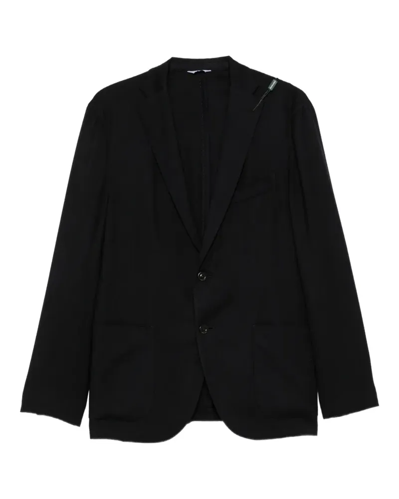 Boglioli single-breasted notched-lapel blazer - Schwarz Schwarz