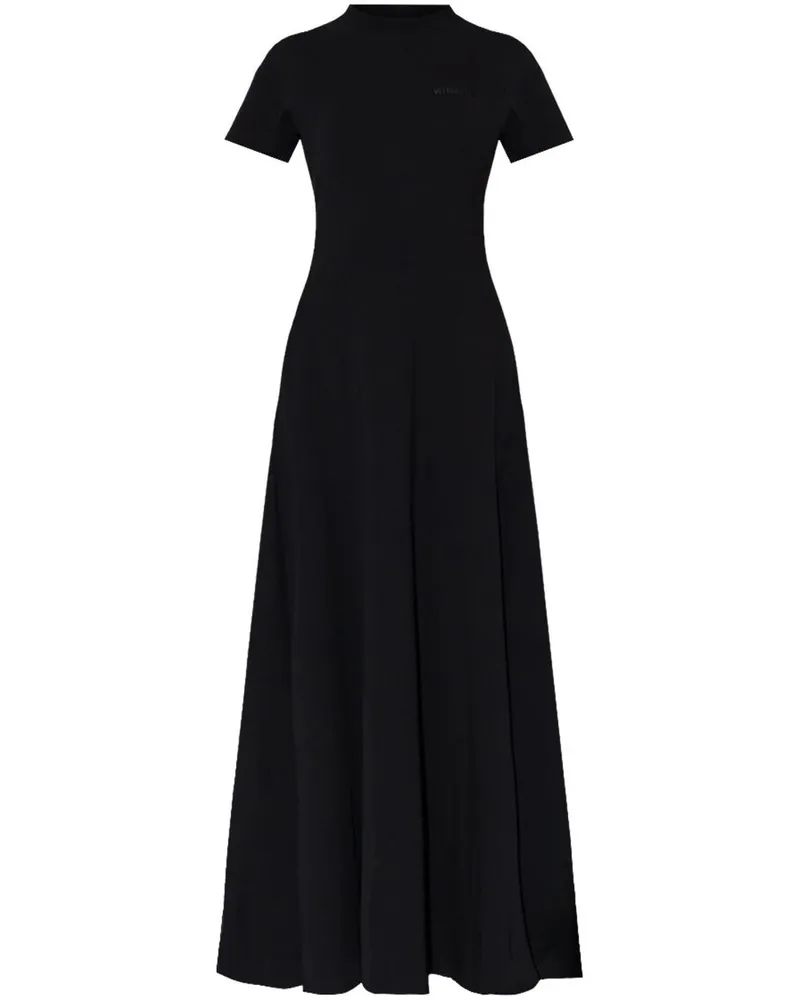 VETEMENTS Ausgestelltes Maxikleid - Schwarz Schwarz