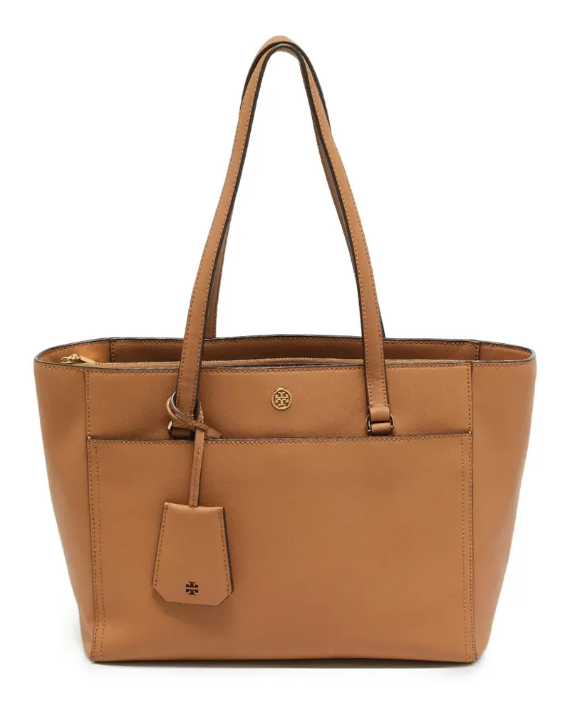 Tory Burch Robinson Tote Bag aus Saffiano-Leder - Braun Braun
