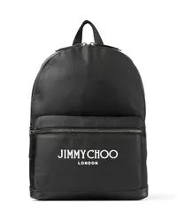 Jimmy Choo Wilmer Rucksack mit Logo-Print Schwarz