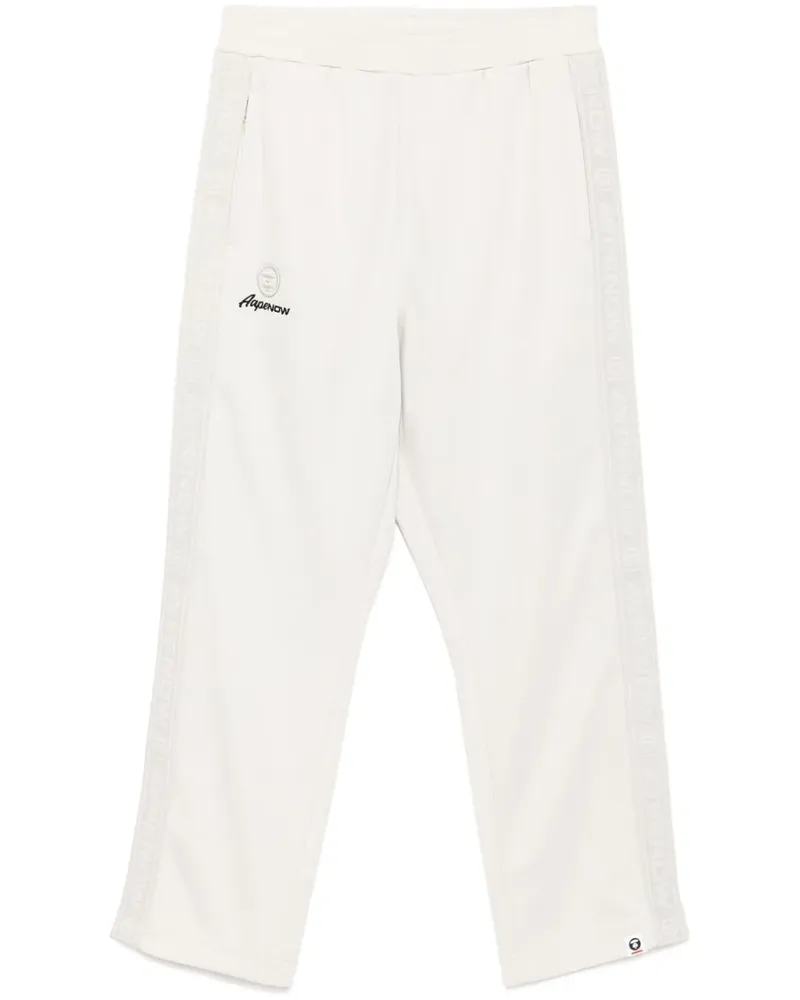BAPE Jogginghose mit Moonface-Logo - Grau Grau