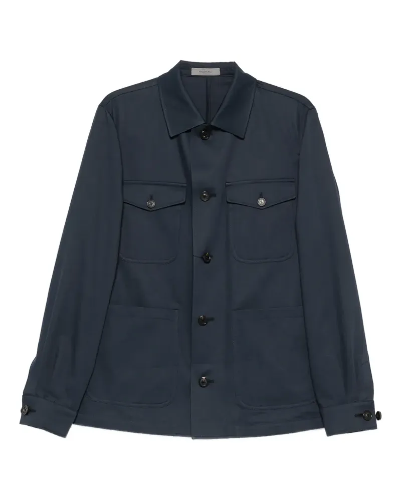 Corneliani buttoned pocket overshirt - Blau Blau